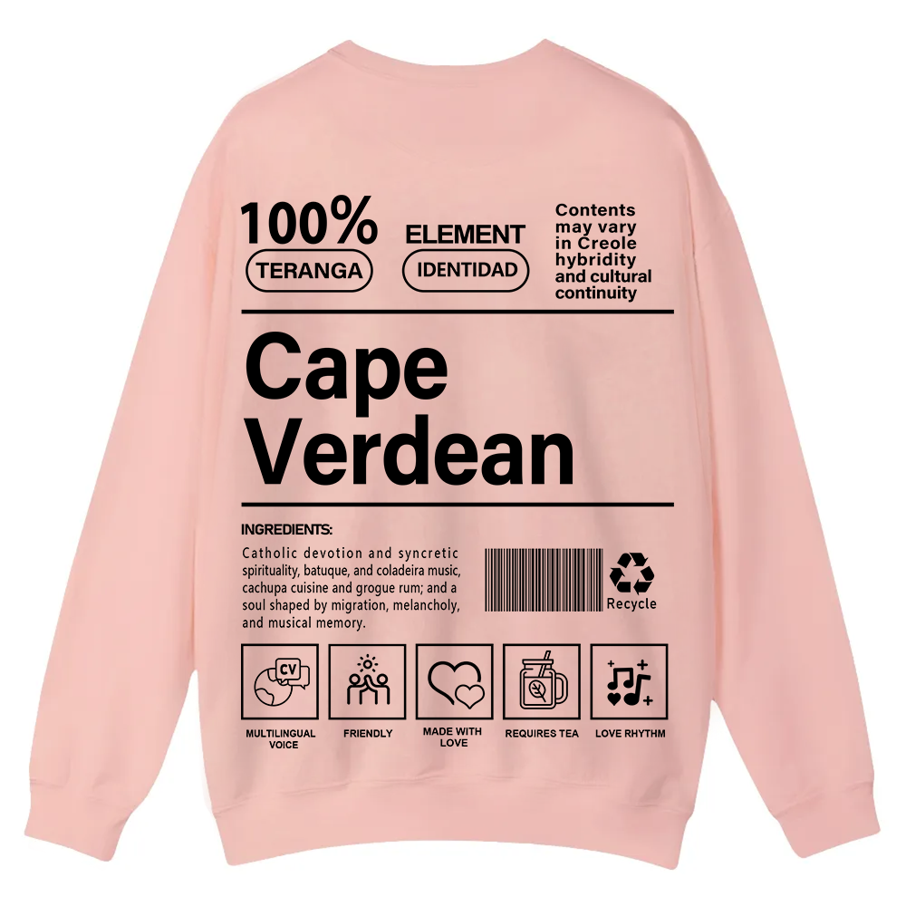 Cape Verdean Unisex Fit  Casual Crewneck Sweatshirt wearishow