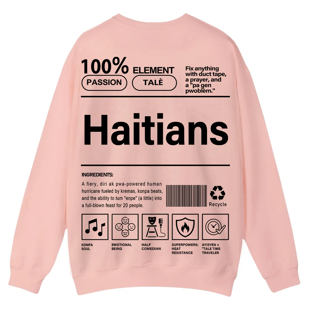 Haitians Unisex Fit  Casual Crewneck Sweatshirt wearishow