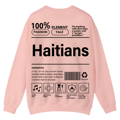 Haitians Unisex Fit  Casual Crewneck Sweatshirt wearishow