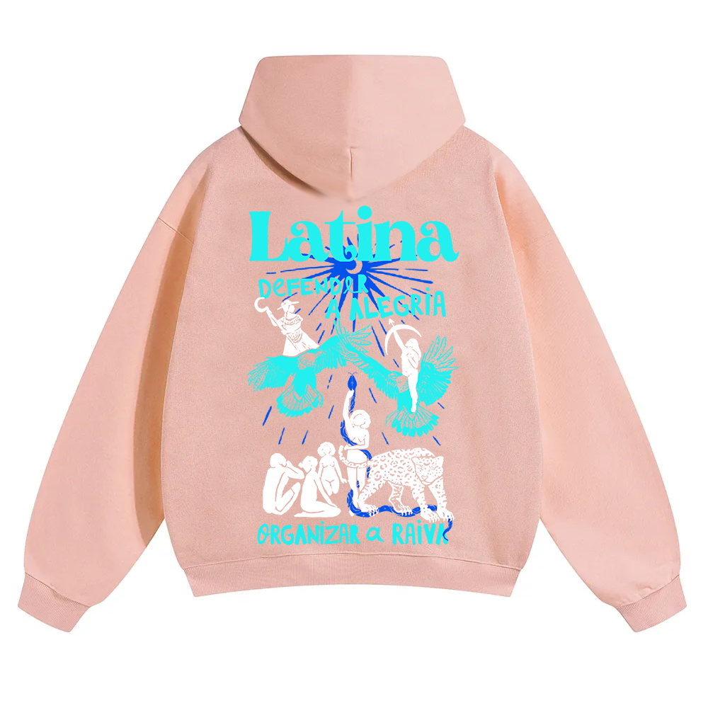 Latina Unisex Fit Color Hoodie wearishow