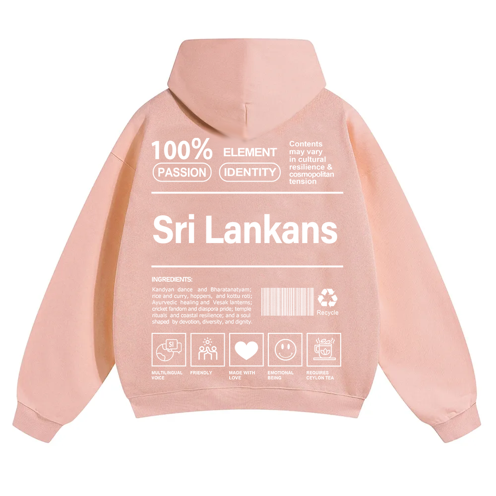 Sri Lankans Unisex Fit Color Hoodie wearishow