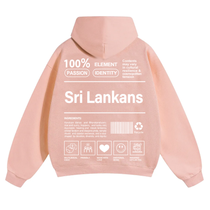 Sri Lankans Unisex Fit Color Hoodie wearishow
