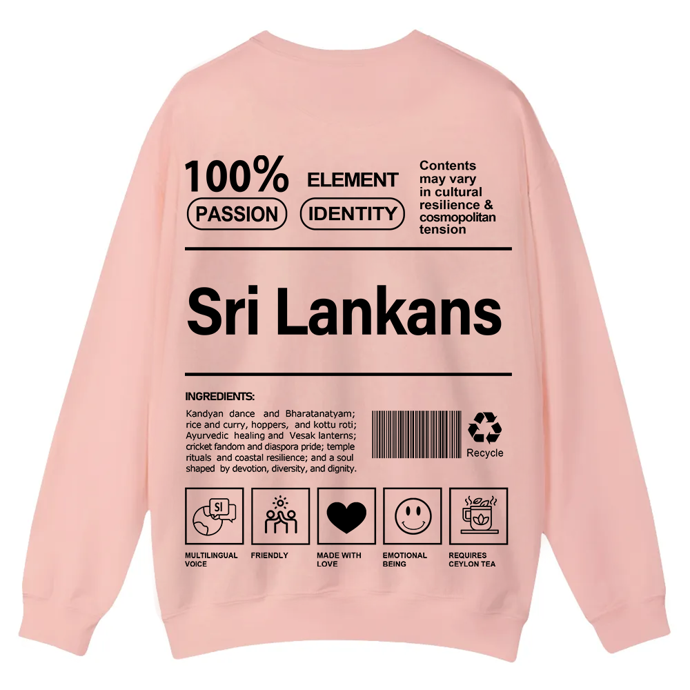 Sri Lankans Unisex Fit  Casual Crewneck Sweatshirt wearishow