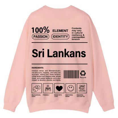 Sri Lankans Unisex Fit  Casual Crewneck Sweatshirt wearishow