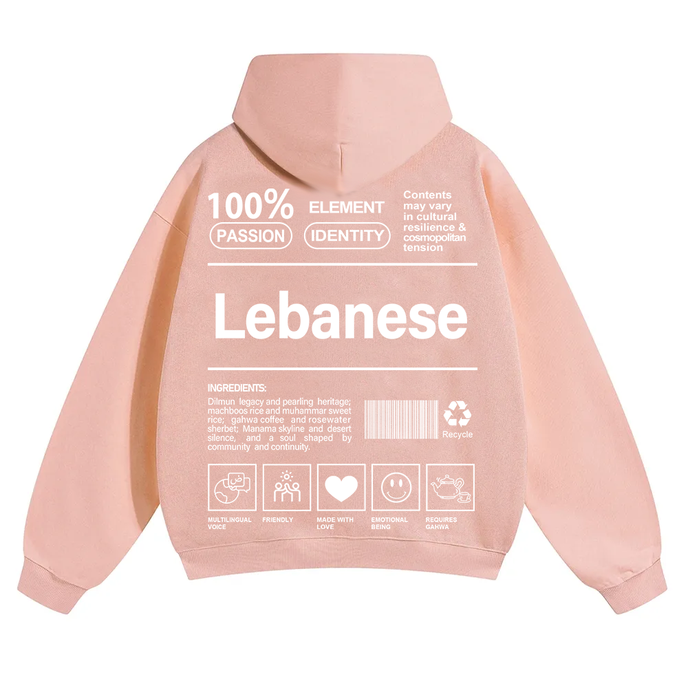 Lebanese Unisex Fit Color Hoodie wearishow