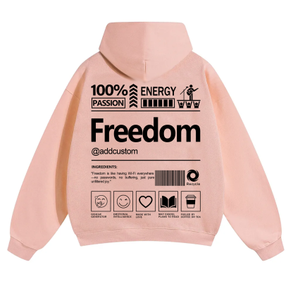 Freedom Addcustom Solid Color Hoodie