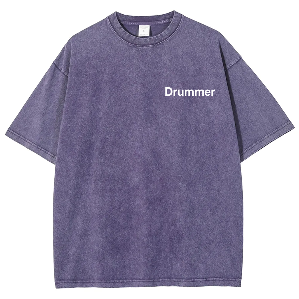 Drummer Unisex Fit Washed T-Shirt