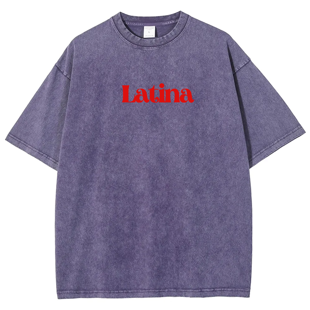 Latina Unisex Fit  Washed T-Shirt