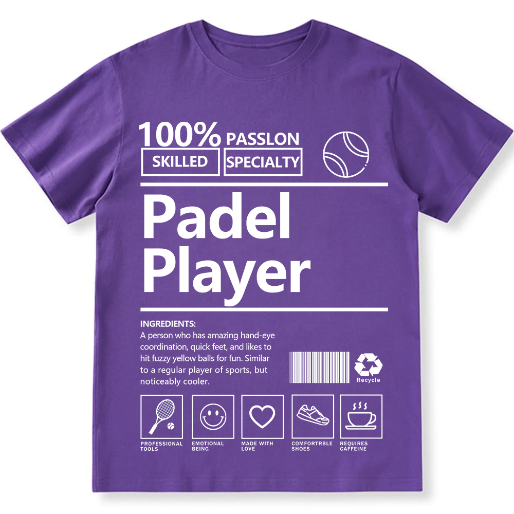 Padel Player Unisex Fit Washed T-Shirt wearishow