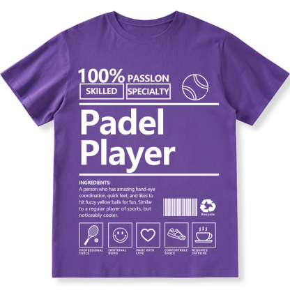 Padel Player Unisex Fit Washed T-Shirt wearishow