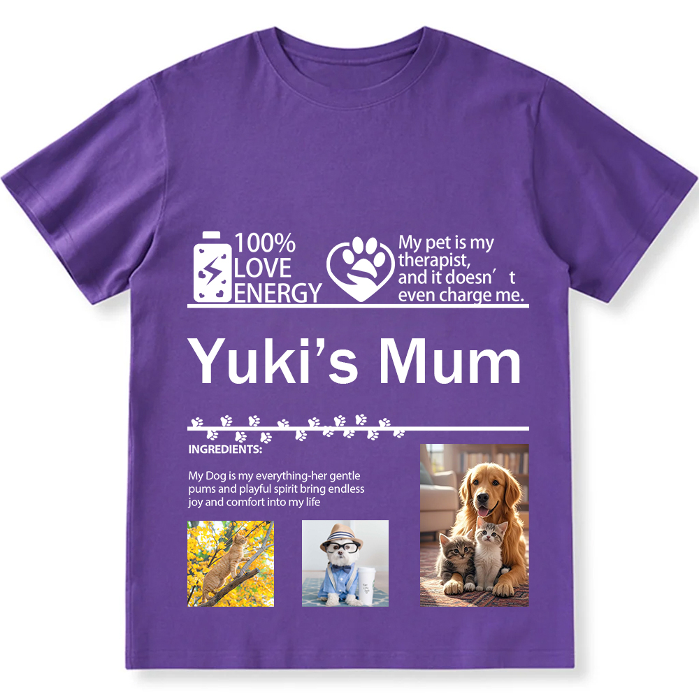Pets Photos Creative Customized Unisex Fit T-Shirt wearishow