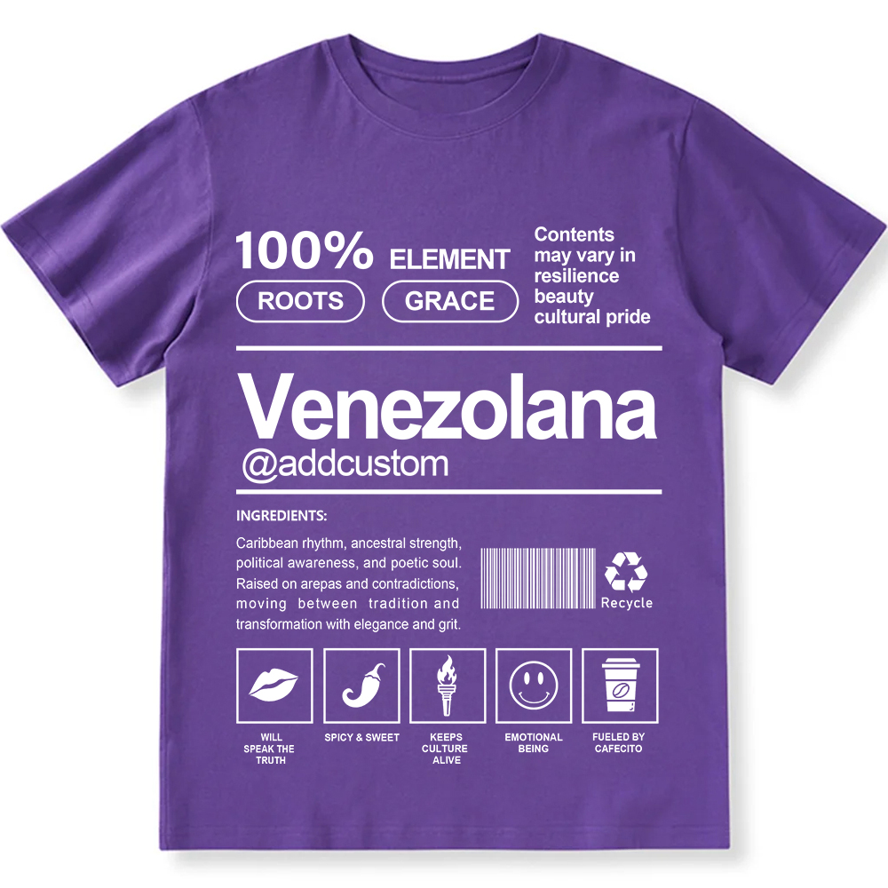 Venezolana Addcustom Unisex Fit  Cotton T-Shirt wearishow