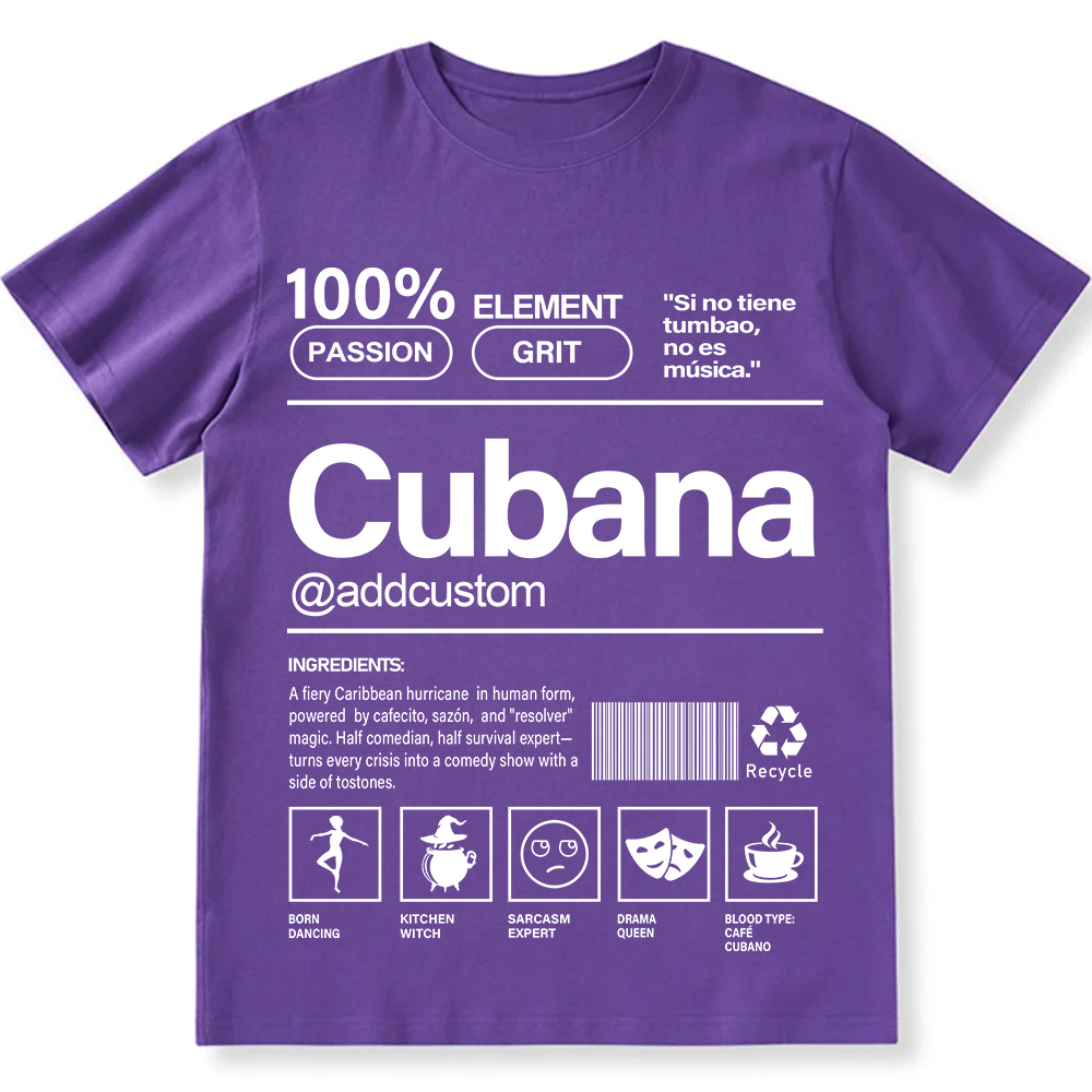 Cubana Addcustom Unisex Fit  Cotton T-Shirt wearishow