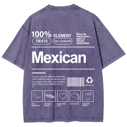 Mexican Unisex Fit  Washed T-Shirt