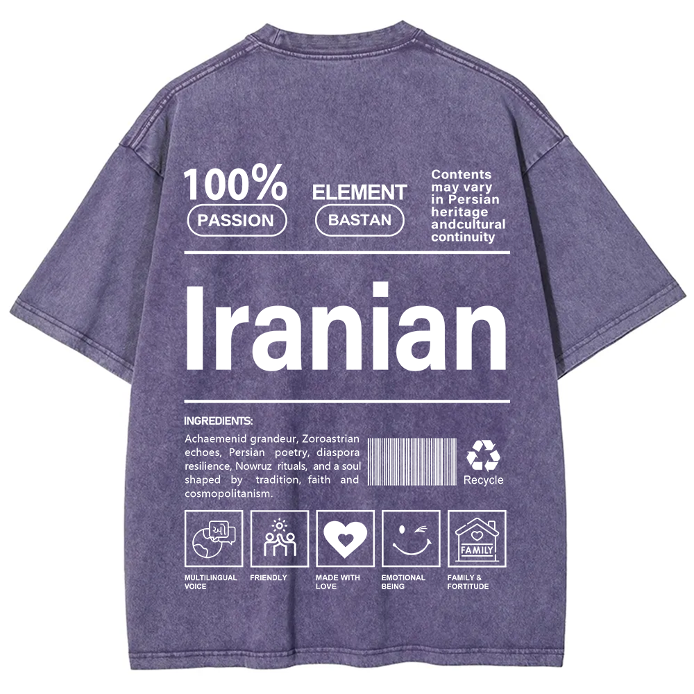 Iranian Unisex Fit  Washed T-Shirt