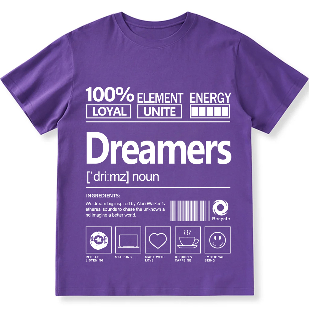 Dreamers Unisex Fit Cotton T-Shirt wearishow