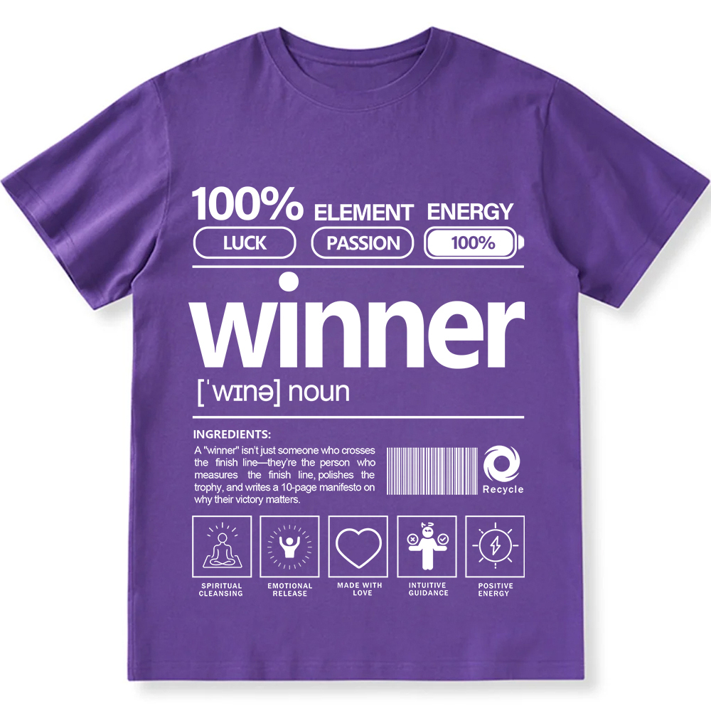 Winner Unisex Fit Cotton T-Shirt wearishow
