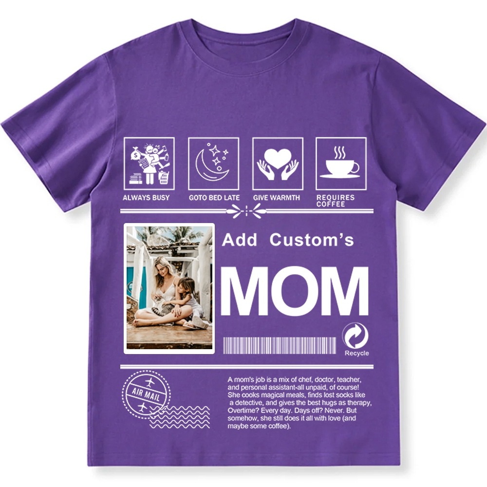MOM Custom Unisex Fit Cotton T-Shirt wearishow