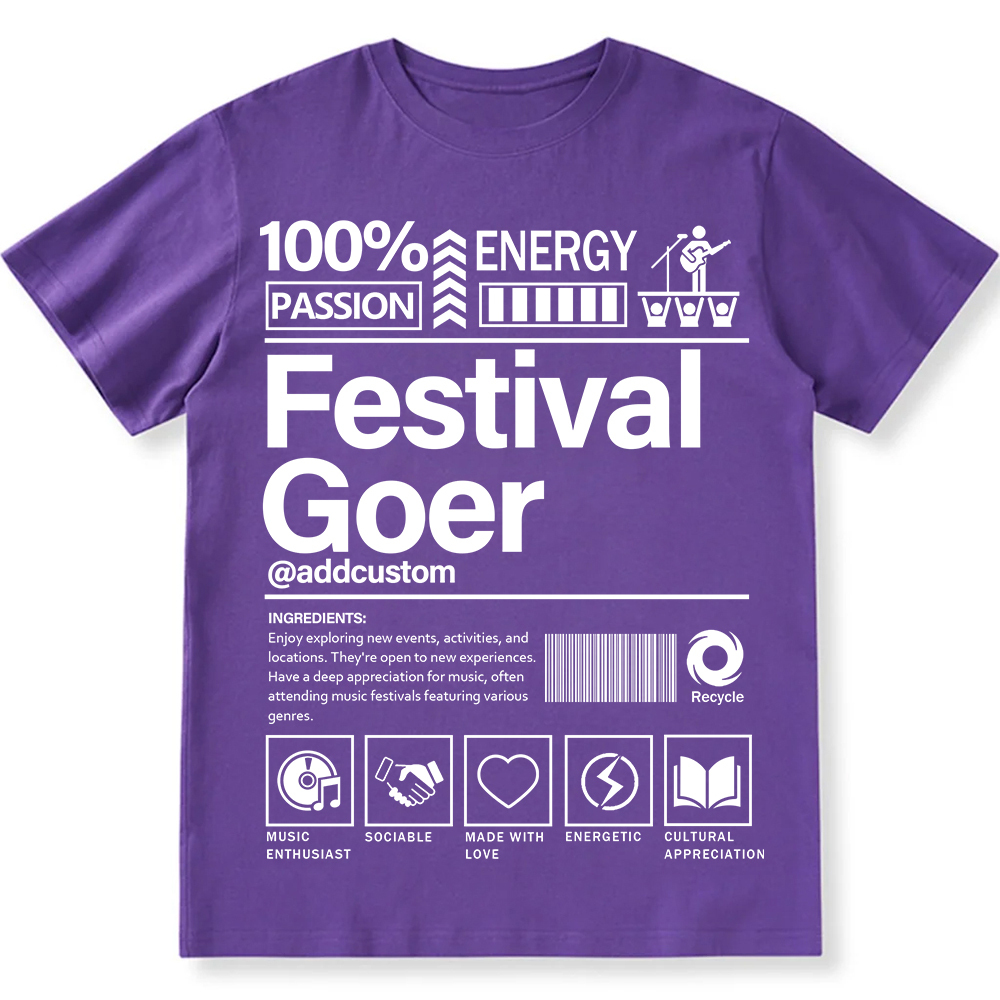 Addcustom  Festival Gover Personalized Custom Unisex Fit Cotton T-Shirt wearishow