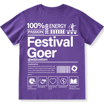 Addcustom  Festival Gover Personalized Custom Unisex Fit Cotton T-Shirt wearishow