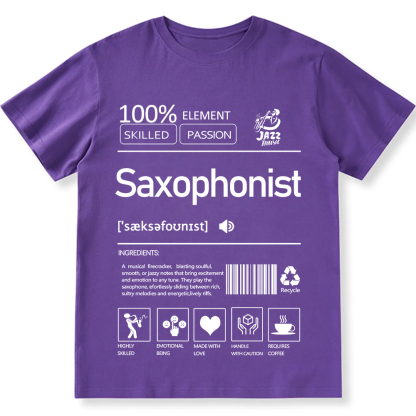Saxophonist Unisex Fit Cotton T-Shirt wearishow