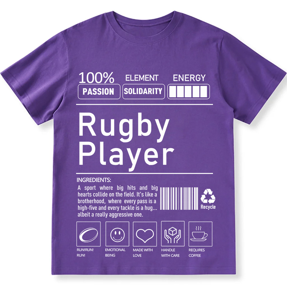 Rugby Player Unisex Fit Cotton T-Shirt wearishow