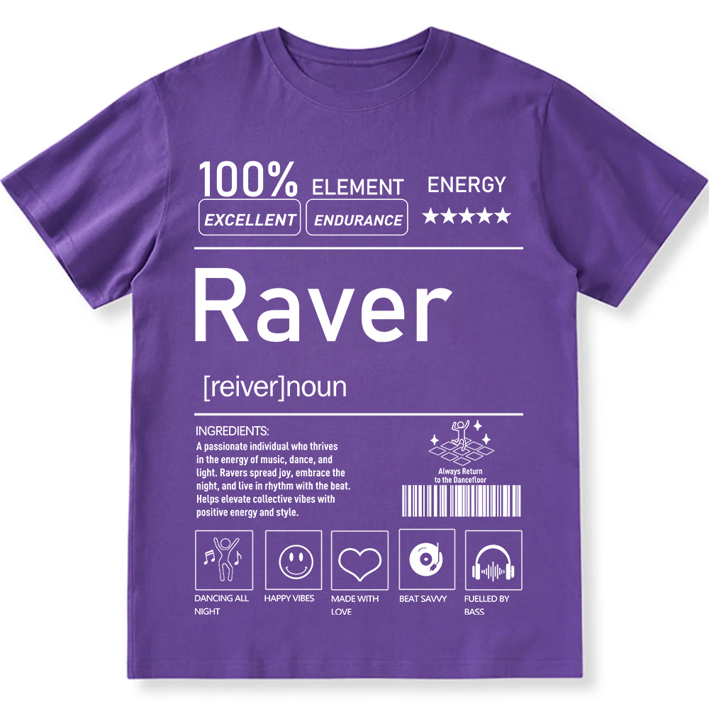 Raver Unisex Fit Cotton T-Shirt wearishow
