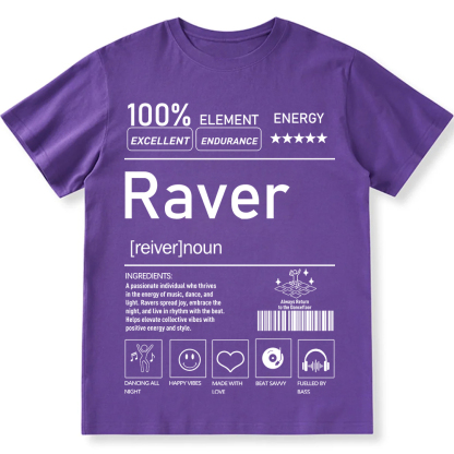 Raver Unisex Fit Cotton T-Shirt wearishow