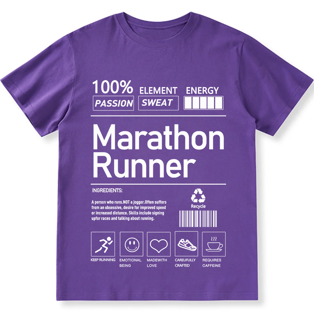 Marathon Runner  Unisex Fit Cotton T-Shirt wearishow