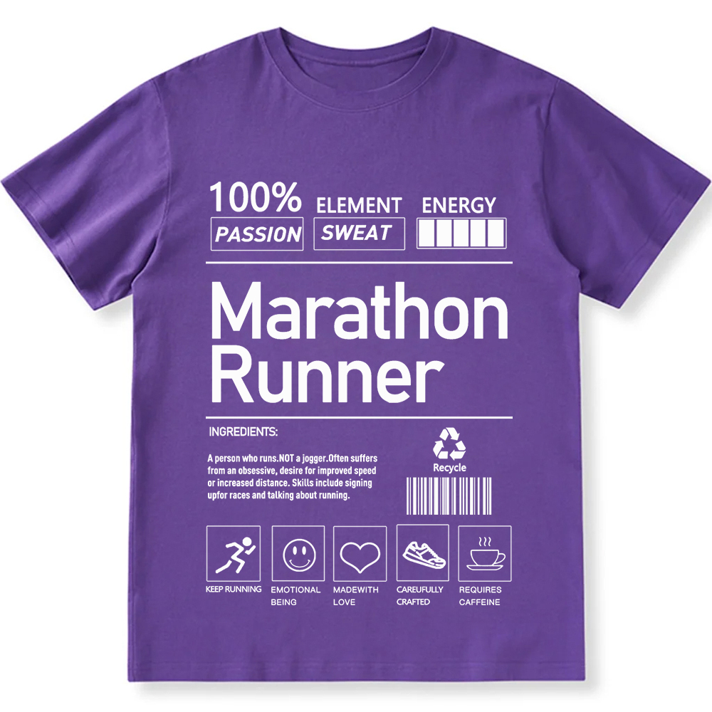 Marathon Runner  Unisex Fit Cotton T-Shirt wearishow