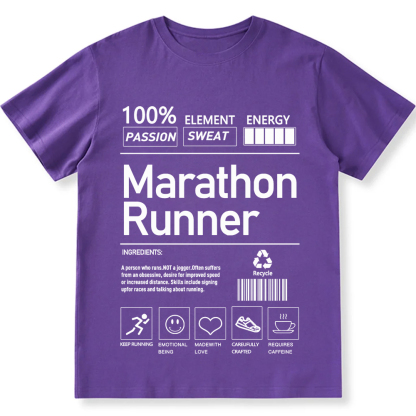 Marathon Runner  Unisex Fit Cotton T-Shirt wearishow