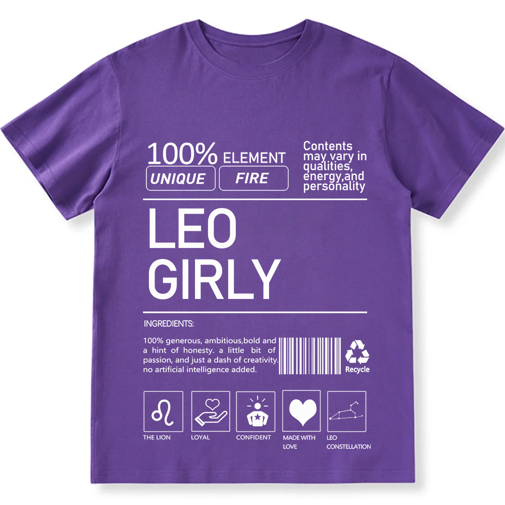 Leo Girly  Unisex Fit Cotton T-Shirt wearishow