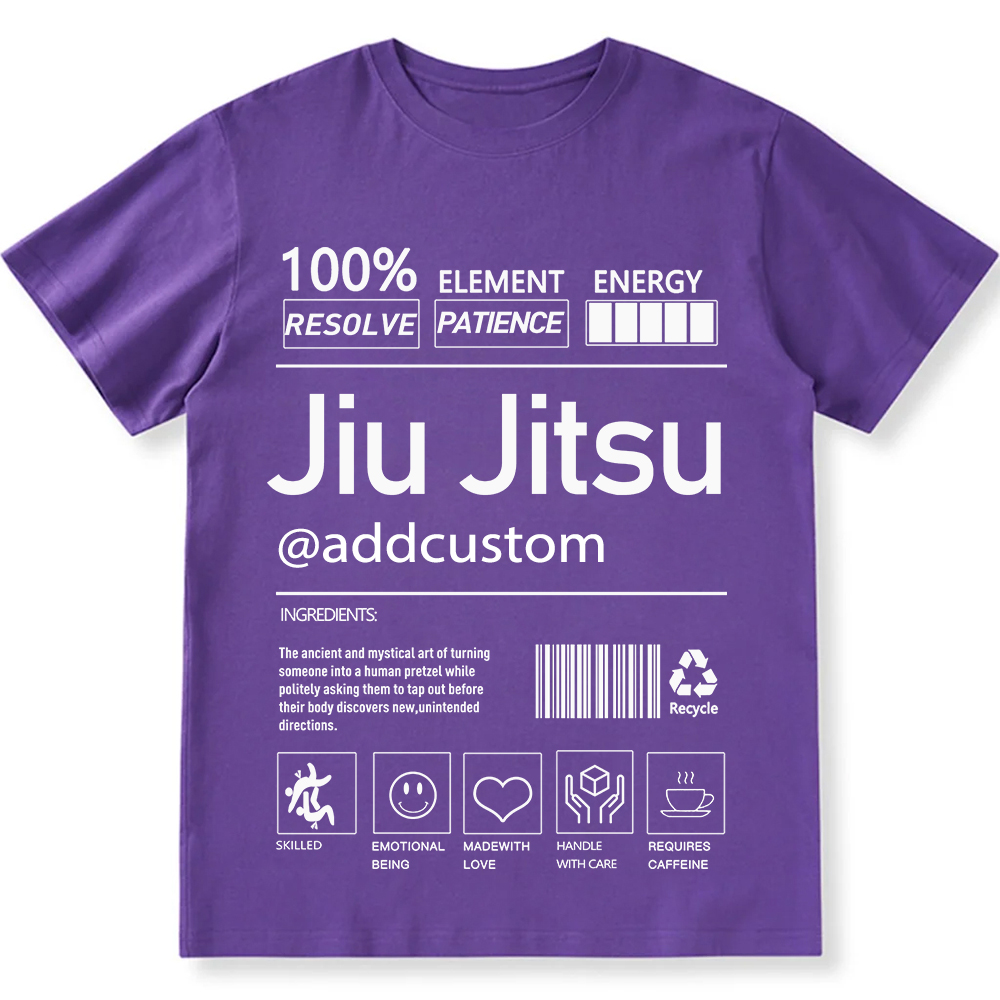 Jiu jitsu Customized Unisex Fit Cotton T-Shirt wearishow