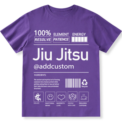 Jiu jitsu Customized Unisex Fit Cotton T-Shirt wearishow