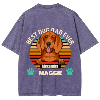 Best Dog Mom and Dad Ever - Personalized Custom Unisex T-shirt