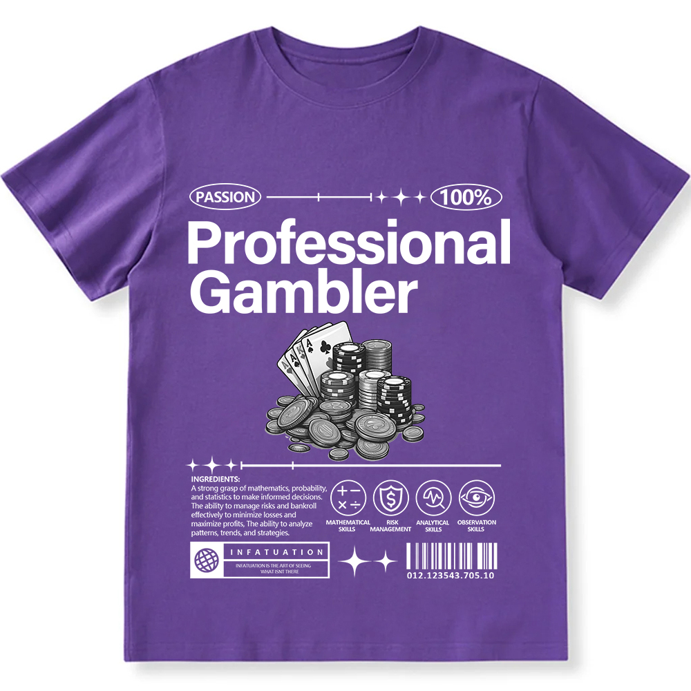 Professional Gambler Unisex Fit Cotton T-Shirt wearishow
