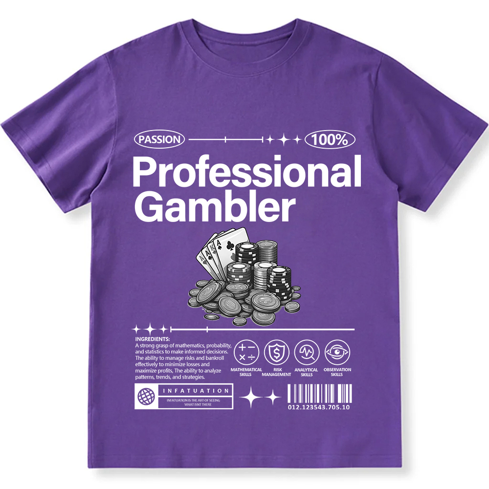 Professional Gambler Unisex Fit Cotton T-Shirt wearishow