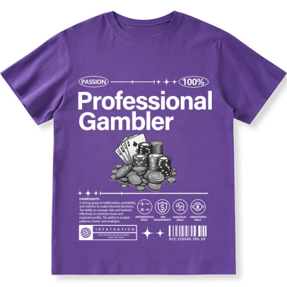 Professional Gambler Unisex Fit Cotton T-Shirt wearishow