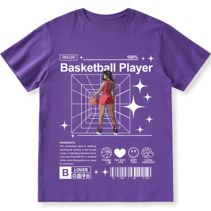 Basketball Player Unisex Fit Cotton T-Shirt wearishow