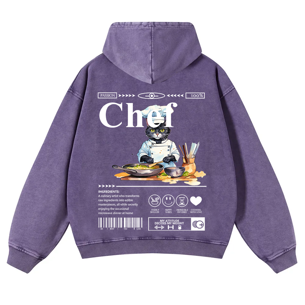 Chef Washed Hoodie wearishow