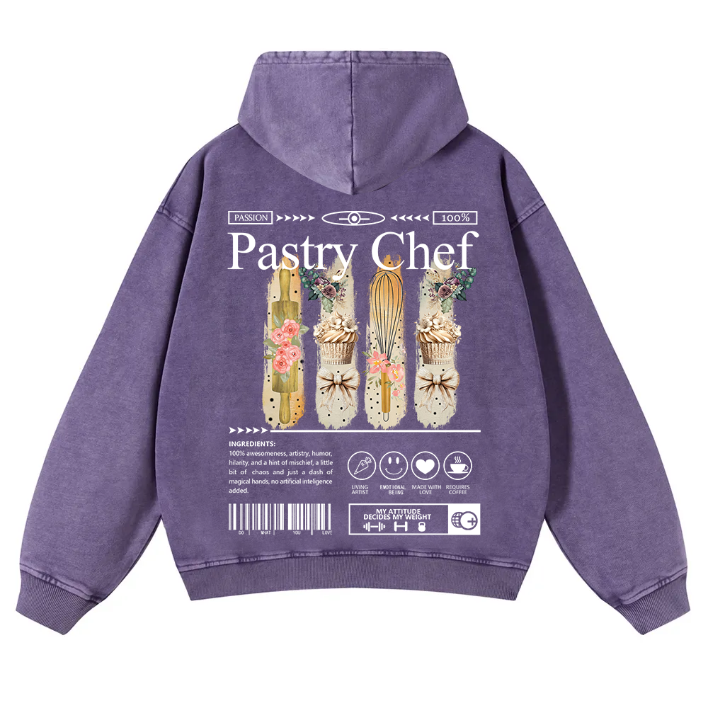 Pastry Chef Washed Hoodie wearishow