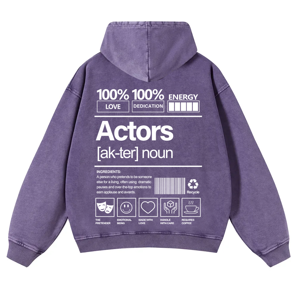 Actors  Washed Hoodie wearishow