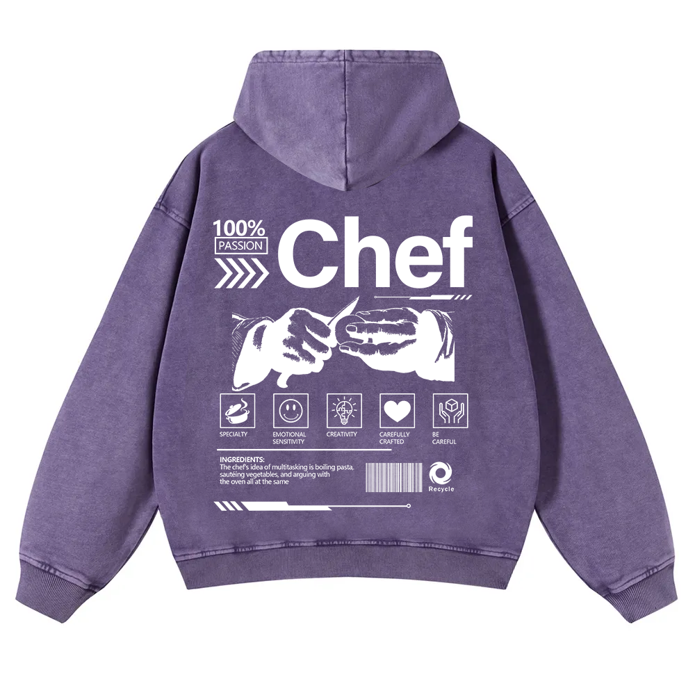 Chef Washed Hoodie wearishow