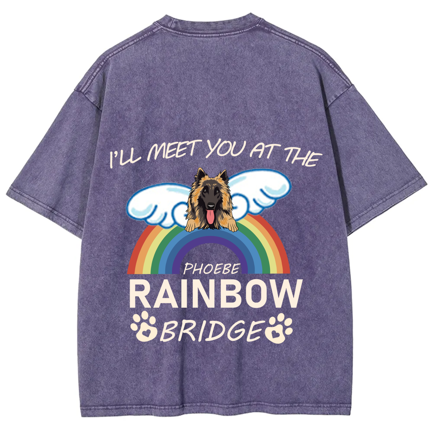 I'll Meet You At The Rainbow Bridge - Personalized Custom Unisex T-shirt