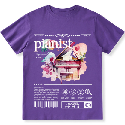 Pianist Unisex Fit Cotton T-Shirt wearishow