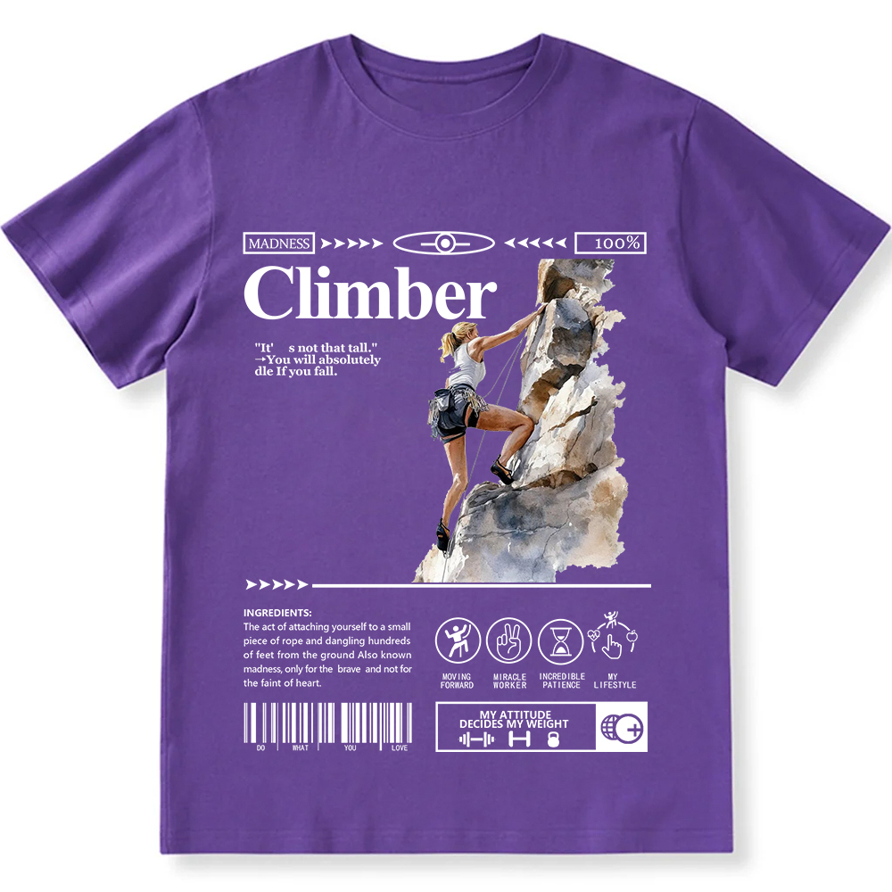 Climber Unisex Fit Cotton T-Shirt wearishow
