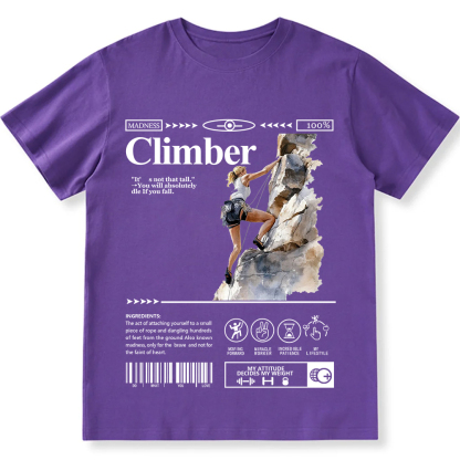 Climber Unisex Fit Cotton T-Shirt wearishow