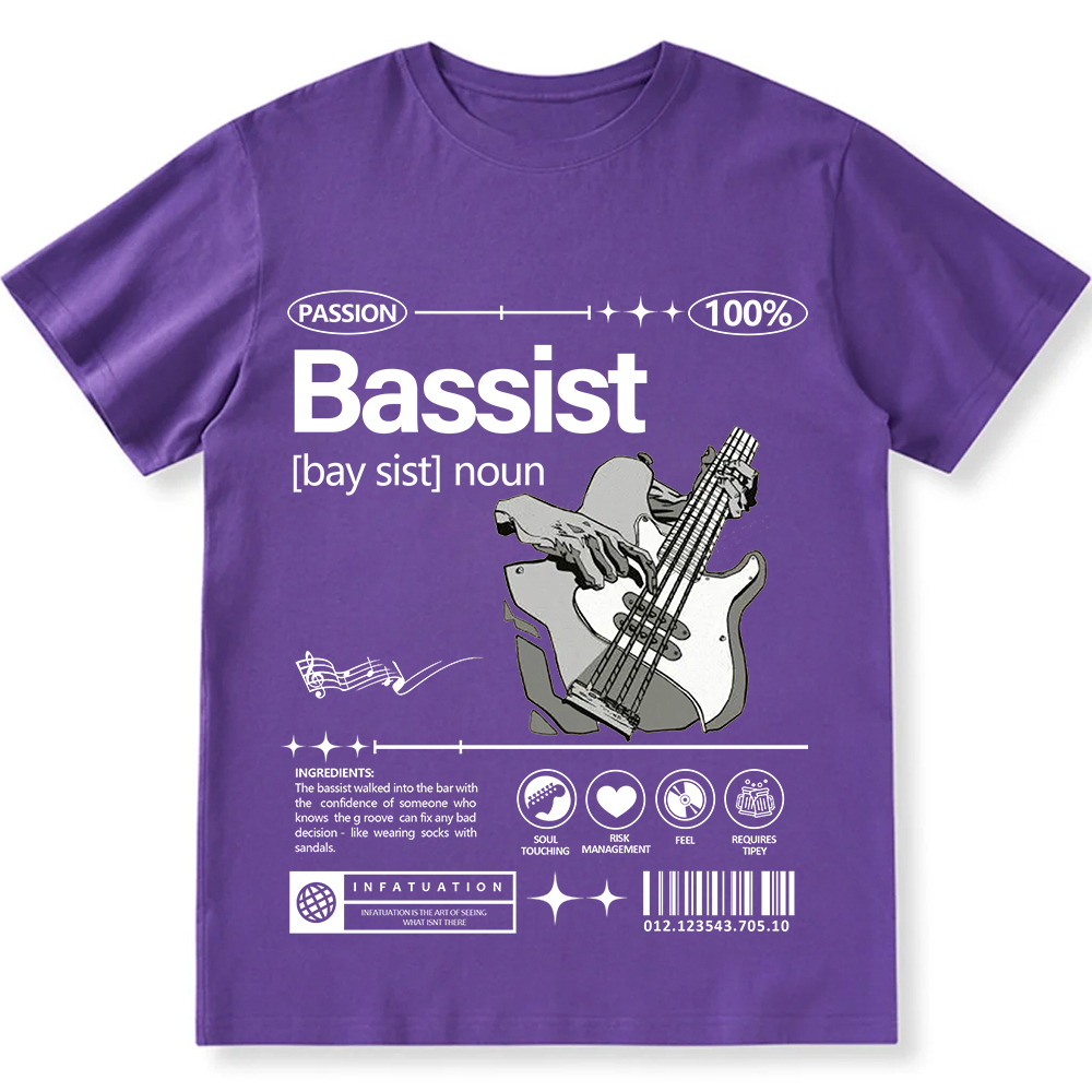 Bassist Unisex Fit Cotton T-Shirt wearishow