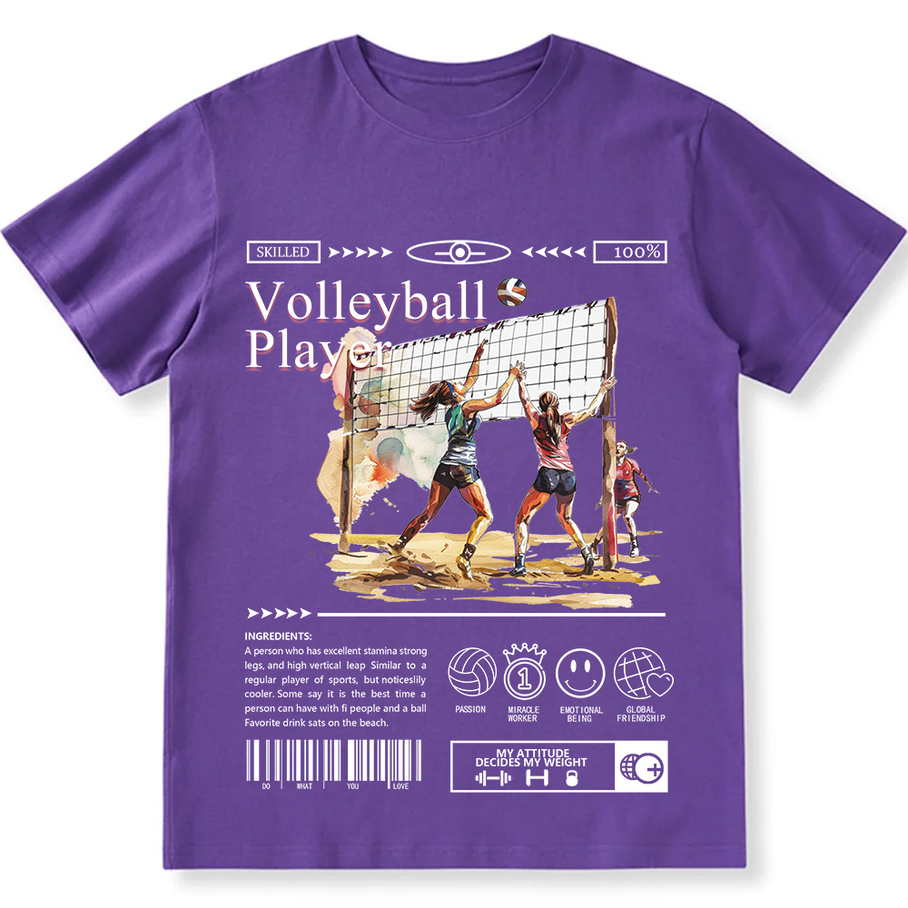 Volleyball Player Unisex Fit Cotton T-Shirt wearishow