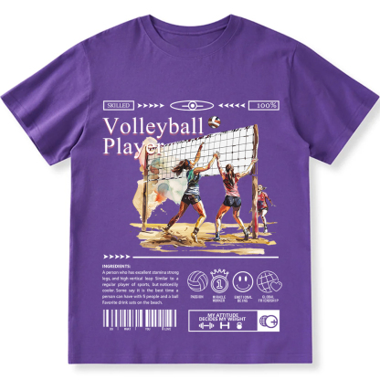 Volleyball Player Unisex Fit Cotton T-Shirt wearishow